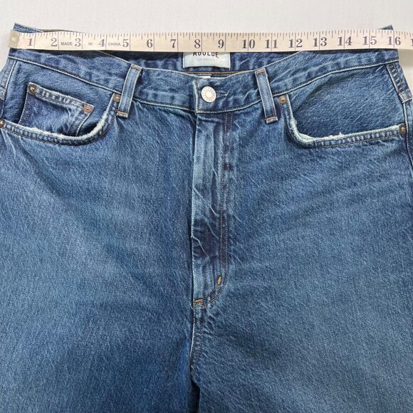 AGOLDE Pinch Waist High Rise Kick Jeans in Symbol Size 31 - Picture 9 of 13
